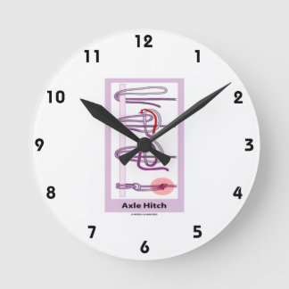 Axle Hitch Round Clock