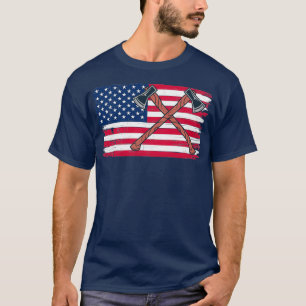 Axle Maker Patriotic US Flag Blacksmith T T-Shirt