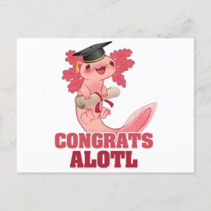 AXLOTL GRADUATION CONGRATS ALOTL AXOLOTL Classic Postcard