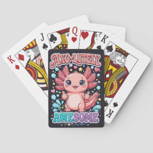 Axo-Lutely Awesome Cute Axolotl Playing Cards