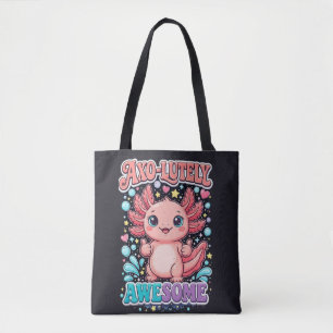 Axo-Lutely Awesome Cute Axolotl Tote Bag