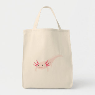 Axoloti vector cartoon tote bag