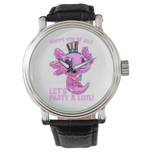 Axolotl 4th of July Patriotic Independence Day Watch