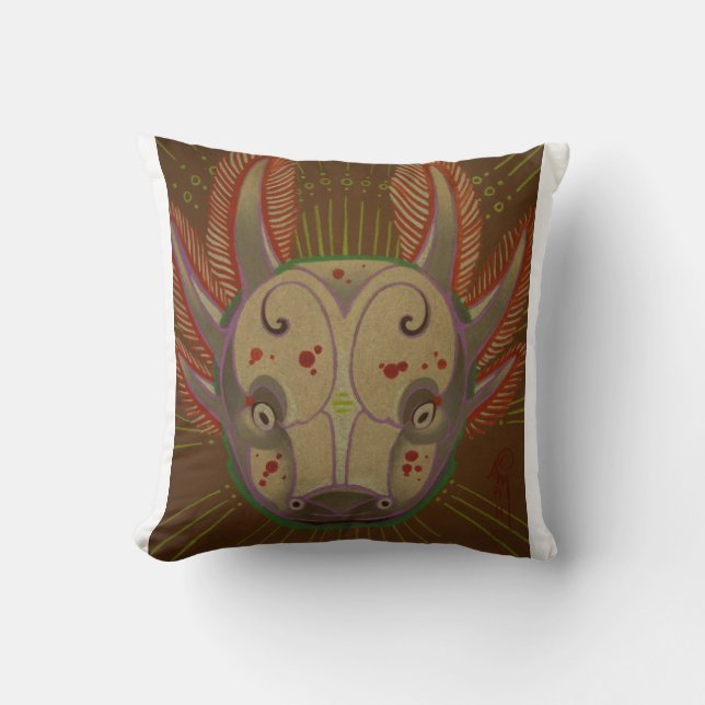 axolotl amphibian cushion (Front)