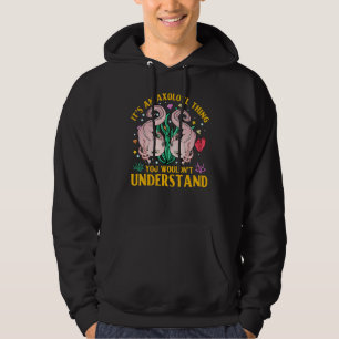 Axolotl Amphibian Sayings 4 Hoodie