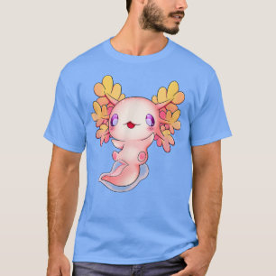 Axolotl Anime Fish Cute Baby Lizard Kawaii Pastel T-Shirt