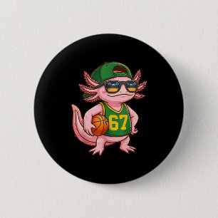 Axolotl Basketball 67 Gen Alpha Slang Srts Men Boy 6 Cm Round Badge