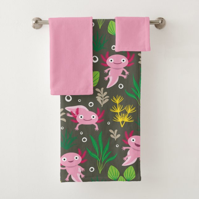 Axolotl Bath Towel Set (Insitu)