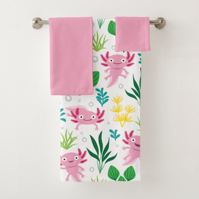 Axolotl Bath Towel Set (Insitu)