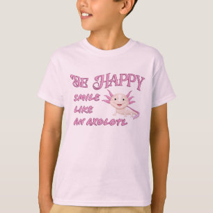 Axolotl - Be Happy and Smile kids t-shirt