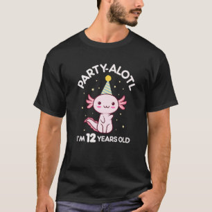 Axolotl Birthday 12 Year Old 12th Bday Party Hat S T-Shirt