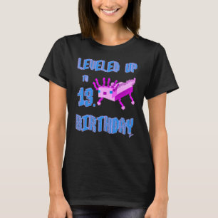 Axolotl Birthday Levelled Up To 13 Birthday T-Shirt