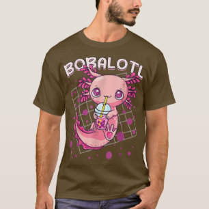 Axolotl Boba Tea Bubble Tea Kawaii Anime Japanese T-Shirt
