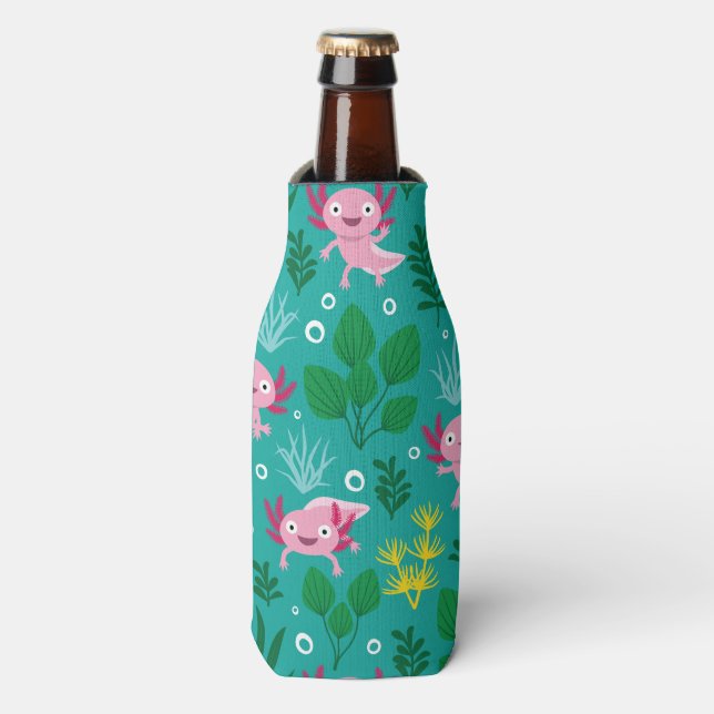 Axolotl Bottle Cooler (Bottle Front)