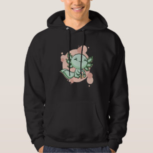 Axolotl Bubble Tea Ambystoma Mexicanum Walking Fis Hoodie