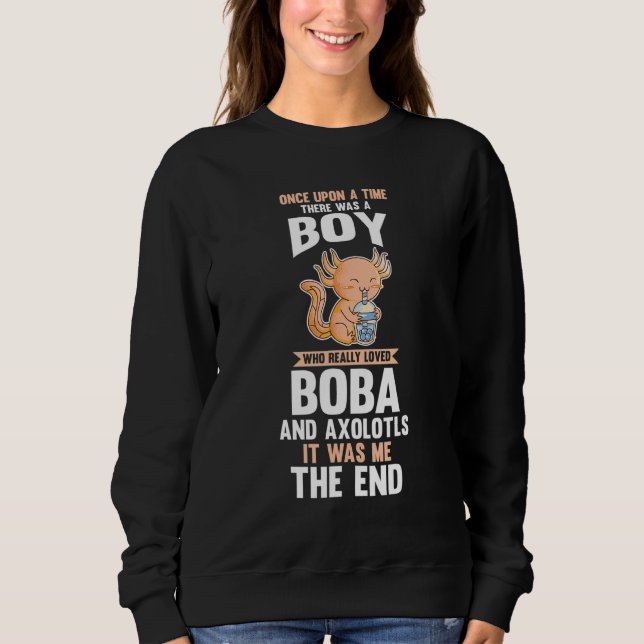 Axolotl Bubble Tea Sweatshirt (Front)