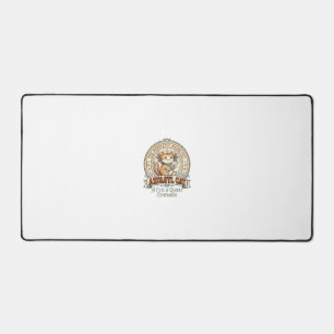 Axolotl Cat Axolotl Cute Weird Pet Cat Vintage Vec Desk Mat