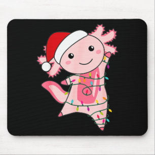 Axolotl Christmas Fairy Light Christmas Axolotl  Mouse Mat