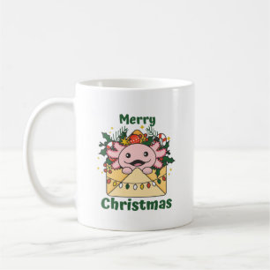 Axolotl Christmas Letter Winter Animals Axolotls Coffee Mug