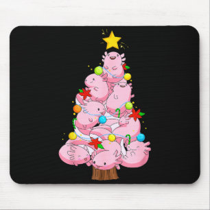 Axolotl Christmas Tree Ornament Fish Axolotl Anima Mouse Mat