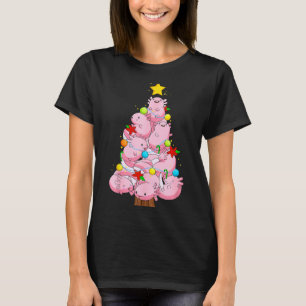 Axolotl Christmas Tree Ornament Fish Axolotl Anima T-Shirt