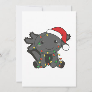 Axolotl Christmas Winter Animals Axolotls Holiday Card
