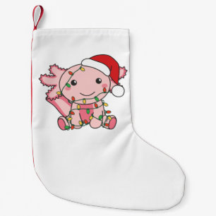 Axolotl Christmas Winter Animals Axolotls Small Christmas Stocking