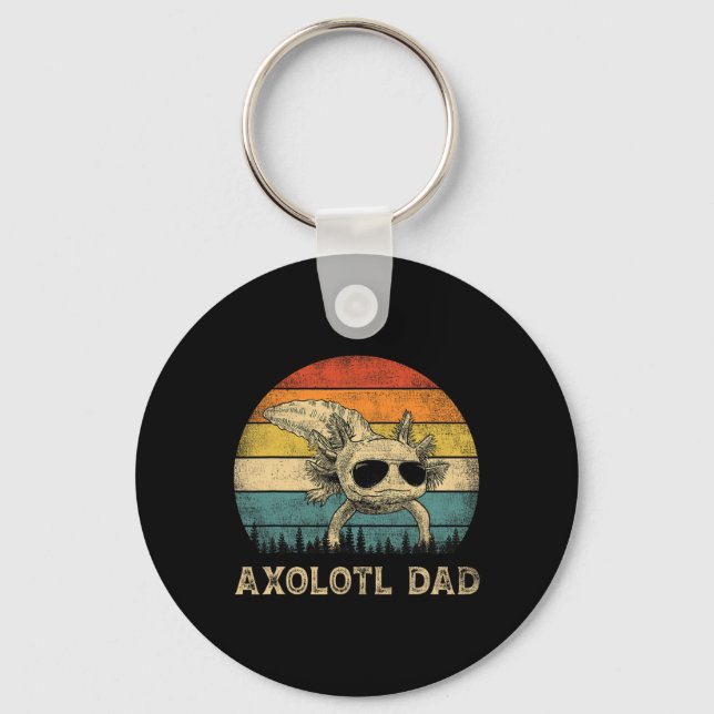 Axolotl Dad Axolotl Lovers Daddy Father's Day  Key Ring (Front)