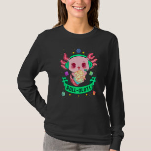 Axolotl Dice For Dragons D20 Rpg Gamer Fantasy Gam T-Shirt