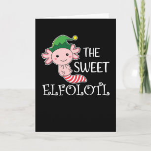 Axolotl Elf The sweet Elfoldert Animal Christmas Card