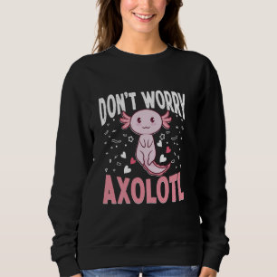 Axolotl Enthusiast Design Charming Pink Sweatshirt