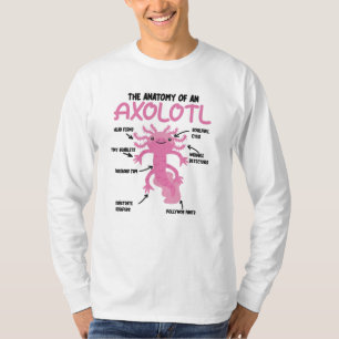 Axolotl Explanation Anatomy Of An Axolotl T-Shirt