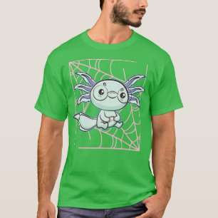 Axolotl Fish Playing Video Games Cute Gamesolotl T-Shirt