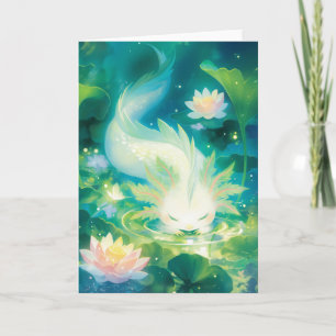 Axolotl Floral Oasis Card