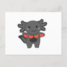 Axolotl For Valentine's Day Cute Animals With