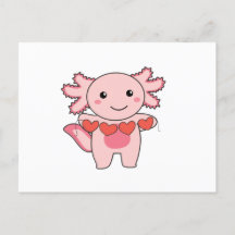 Axolotl For Valentine's Day Cute Animals With