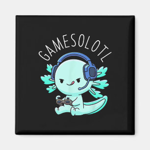 Axolotl Gamer Anime Gifts Kawaii Boys Girls Magnet