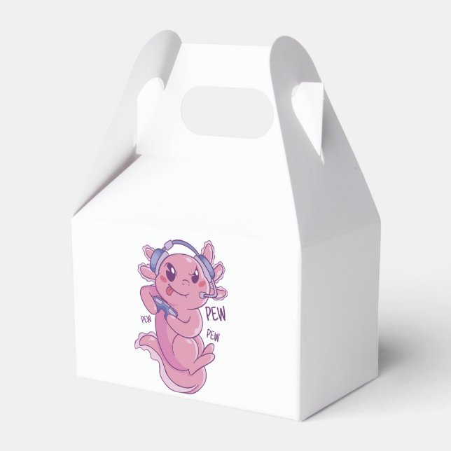 Axolotl Gamer Challenge Blast Favour Box (Front Side)