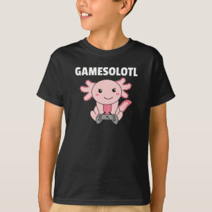 Axolotl Gamesolotl Cute Animals For Gamers T-Shirt