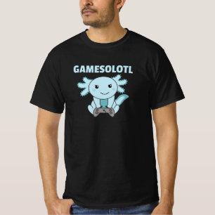 Axolotl Gamesolotl Cute Animals For Gamers T-Shirt