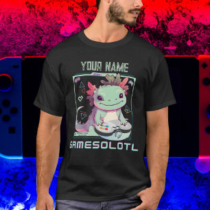 Axolotl Gamesolotl Funny Gaming Lovers T-Shirt
