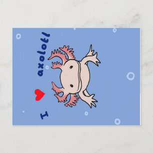 Axolotl Gift  Cute Axolotl For Birthday  Holiday Postcard