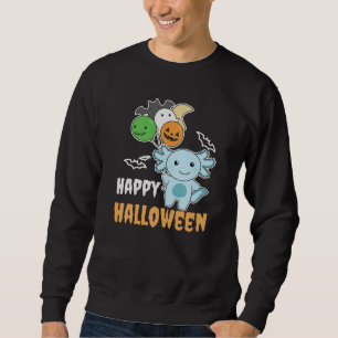 Axolotl Halloween Balloons Kids Cute Axolotls Sweatshirt