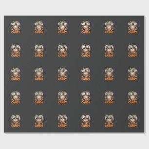 Axolotl Halloween Candy Trade Vector Design_1 Wrapping Paper