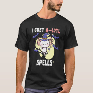 Axolotl Halloween Costume Axolotl Witch T-Shirt