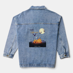 Axolotl Halloween Costume Happy Halloween Denim Jacket