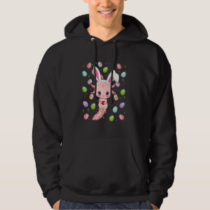 Axolotl Happy Easter Egg Hunt Bunny Ear Axolotl Ea Hoodie