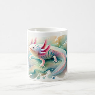 Axolotl in Dreamy Waters 110924AREF134 - Watercolo Coffee Mug