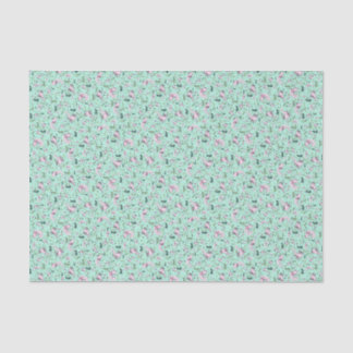 Axolotl in Green Tissue Paper