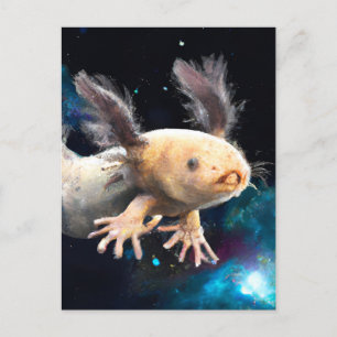 Axolotl in Space Postcard